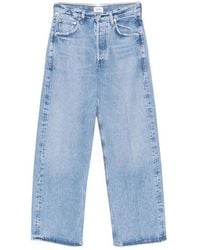 Citizens of Humanity - Ayla Faded-Effect Wide-Leg Jeans - Lyst