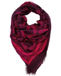 Versace - Accessoires ,Paars ,Foulard Stola Pashmina Scialle Misto Cashmere - Lyst