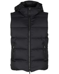 Moorer - Jassen ,Blauw ,Polyester Stijlvolle Fire Wk Jas - Lyst