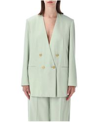 Alberta Ferretti - Double-Breasted Blazer - Lyst