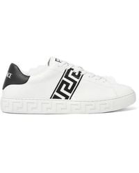 Versace - Greca Zapatillas De Nailon Bordadas - Lyst