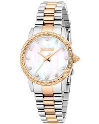 Just Cavalli - Analog Quarz Uhr mit Edelstahl Armband JC1L310M0095 - Lyst
