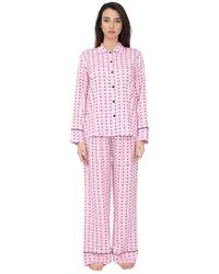 Donna Abbigliamento da Camicie da notte e pigiami Pigiama LogomaniaChiara Ferragni in Materiale sintetico di colore Rosa 9% di sconto 