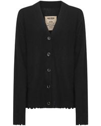 Uma Wang - Zwarte Cashmere V-Hals Trui - Lyst