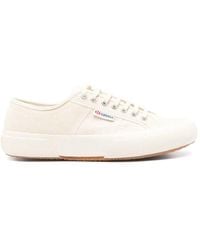 Superga - Weiße Schnürsneaker Mit Gummisohle - Lyst