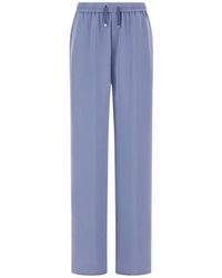 Herno - Globe Lab Double Cady Wide Broeken - Lyst