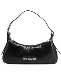 Love Moschino - Weiche Schultertasche Aus Stoff - Lyst