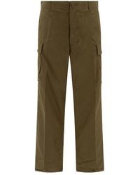 Beams Plus - Groene Cargo Broek Militaire Stijl - Lyst