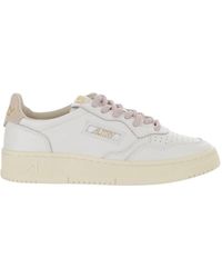 Autry - Schoenen ,Wit ,Leer Medalist Lage Sneakers - Lyst