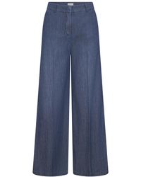 Seductive - Zomer Denim Wijde Pijp Broek - Lyst