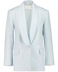 Zimmermann - Jassen ,Blauw ,Wol Zeegroen Tuxedo Jas - Lyst