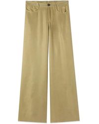 Oltre - Broeken ,Groen ,Polyester Palazzo Pants - Lyst