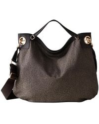 Borbonese - Tassen ,Bruin ,Leer London Large Hobo Bag - Lyst