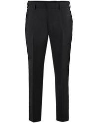 Prada - Broeken ,Zwart ,Wol Mohair En Wollen Broek - Lyst