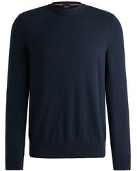 HUGO - Round-neck knitwear - Lyst