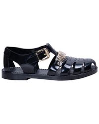 Moschino - Flat Sandals - Lyst