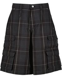 Dior - Geruite Rechte Snit Katoenen Broek - Lyst