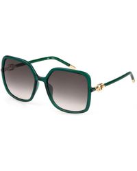 Furla - Grün/graue sonnenbrille - Lyst