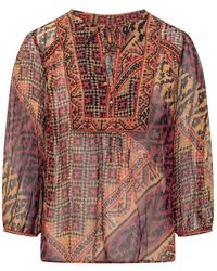 Ba&sh - Overhemden ,Rood ,Odetta Blouse - Lyst
