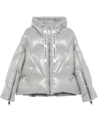 Khrisjoy - Glänzende Silber Puffer Daunenjacke - Lyst