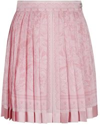 Versace - Rosa röcke mit 3,5 cm absatz - Lyst