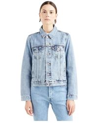Levi's - Jassen ,Blauw ,Denim La Trucker - Lyst