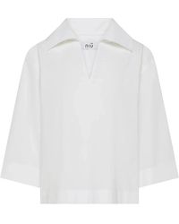 Niu - Oversize Monochrome Shirt - Lyst