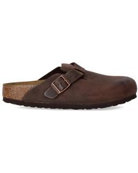 Birkenstock - Habana Leder Clogs Mit Roségold Schnalle - Lyst