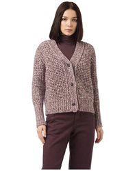 Eleventy - Truien & Vesten ,Bruin ,Wol Cardigan - Lyst