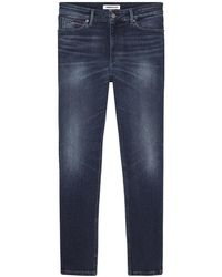 Tommy Hilfiger - Stilvolle dunkelblaue skinny fit jeans - Lyst