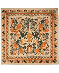 La DoubleJ - Accessoires ,Oranje ,Forest Foulard Zijden Sjaal - Lyst