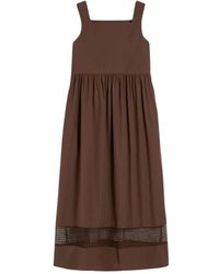 Weekend by Maxmara - Kleedjes ,Bruin ,Katoen Wkdgola Dress - Lyst