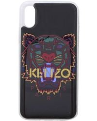 KENZO - Schwarzes tiger-print iphone x/xs cover - Lyst