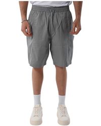 Armani Exchange - Bermuda shorts aus baumwolle mit taschen - Lyst