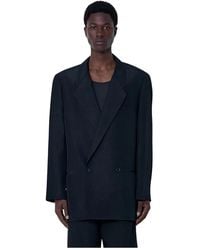 Lemaire - Double-Breasted Tailored Blazer - Lyst