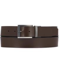 Kazar - Accessoires ,Zwart ,Leer Klassieke Leren Dubbelzijdige Riem - Lyst