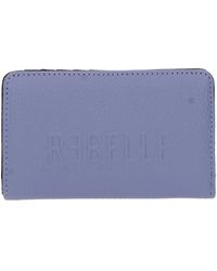 Rebelle - Accessoires ,Paars ,Leer Portemonnees Lila - Lyst