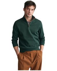 GANT - Half-Zip Sweatshirt Sacker Rib - Lyst