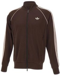adidas - Fitness ,Bruin ,Katoen Sst Track Top - Lyst