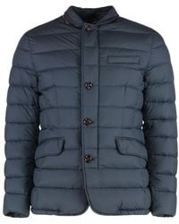 Moorer - Daunenjacke Mit Ledereinsätzen - Lyst