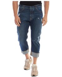 Emporio Armani - Cropped Jeans - Lyst