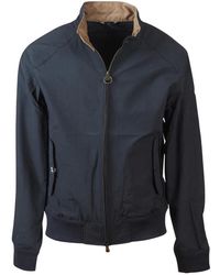 Barbour - Jassen ,Blauw ,Katoen Rectifier Harrington Jacket - Lyst