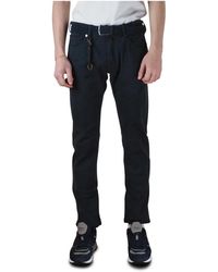 Incotex - Broeken ,Blauw ,Katoen Blauwe Herenbroek Slim Fit - Lyst