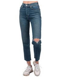 RE/DONE - Cropped Jeans - Lyst