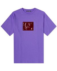 Acne Studios - T-Shirt Van Katoen Met Grafische Print - Lyst