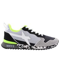 W6yz - Sneakers bicolor in camoscio - Lyst
