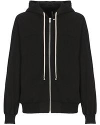 Rick Owens - Hoodies & Sweatvesten ,Zwart ,Katoen Hoodie Met Rits Van Katoen - Lyst