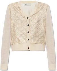 Tory Burch - Gedrukt Silk Cardigan - Lyst