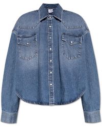 Vetements - Overhemden ,Blauw ,Denim Denim Shirt - Lyst
