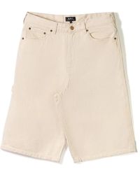 A.P.C. - Denim Shorts - Lyst